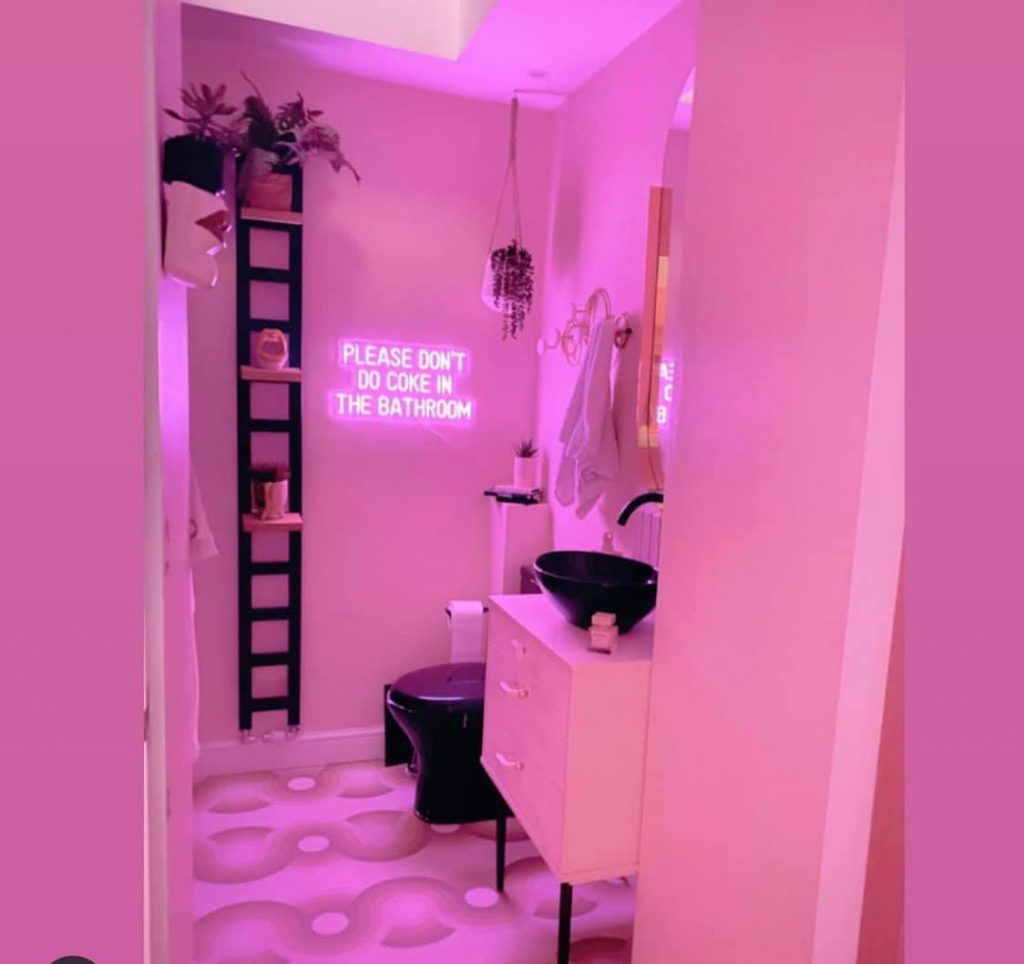 real-life barbie house bathroom